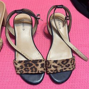 Torrid low block heels 8.5 wide
